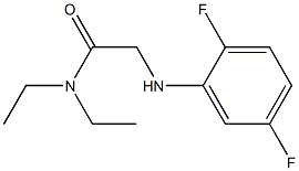 2-[(2,5-difluorophenyl)amino]-N,N-diethylacetamide Struktur