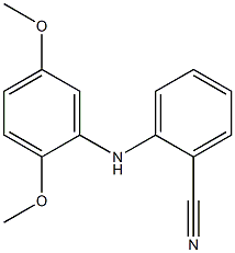 2-[(2,5-dimethoxyphenyl)amino]benzonitrile Struktur