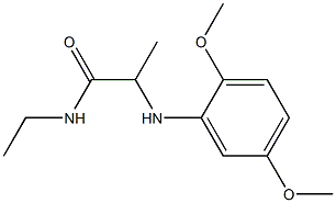 2-[(2,5-dimethoxyphenyl)amino]-N-ethylpropanamide Struktur