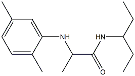 2-[(2,5-dimethylphenyl)amino]-N-(pentan-3-yl)propanamide Struktur