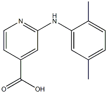 2-[(2,5-dimethylphenyl)amino]pyridine-4-carboxylic acid Struktur