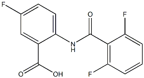 2-[(2,6-difluorobenzoyl)amino]-5-fluorobenzoic acid Struktur