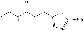 2-[(2-amino-1,3-thiazol-5-yl)thio]-N-isopropylacetamide Struktur