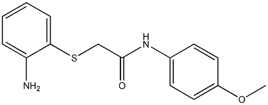 2-[(2-aminophenyl)thio]-N-(4-methoxyphenyl)acetamide Struktur