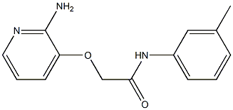 2-[(2-aminopyridin-3-yl)oxy]-N-(3-methylphenyl)acetamide Struktur