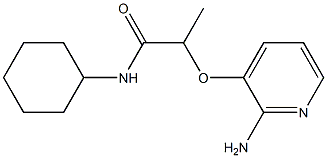 2-[(2-aminopyridin-3-yl)oxy]-N-cyclohexylpropanamide Struktur