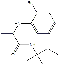 2-[(2-bromophenyl)amino]-N-(2-methylbutan-2-yl)propanamide Struktur