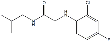 2-[(2-chloro-4-fluorophenyl)amino]-N-(2-methylpropyl)acetamide Struktur