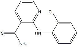 2-[(2-chlorophenyl)amino]pyridine-3-carbothioamide Struktur