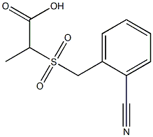 2-[(2-cyanobenzyl)sulfonyl]propanoic acid Struktur