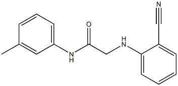 2-[(2-cyanophenyl)amino]-N-(3-methylphenyl)acetamide Struktur