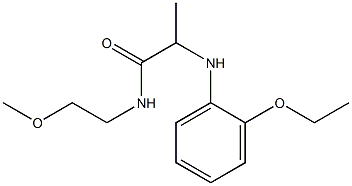 2-[(2-ethoxyphenyl)amino]-N-(2-methoxyethyl)propanamide Struktur