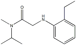 2-[(2-ethylphenyl)amino]-N-methyl-N-(propan-2-yl)acetamide Struktur