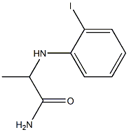 2-[(2-iodophenyl)amino]propanamide Struktur