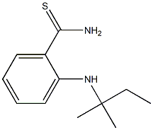 2-[(2-methylbutan-2-yl)amino]benzene-1-carbothioamide Struktur