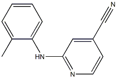 2-[(2-methylphenyl)amino]isonicotinonitrile Struktur