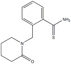 2-[(2-oxopiperidin-1-yl)methyl]benzene-1-carbothioamide Struktur