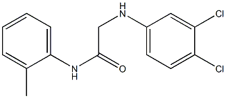 2-[(3,4-dichlorophenyl)amino]-N-(2-methylphenyl)acetamide Struktur