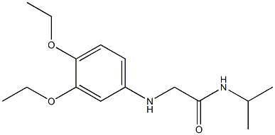 2-[(3,4-diethoxyphenyl)amino]-N-(propan-2-yl)acetamide Struktur