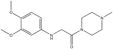 2-[(3,4-dimethoxyphenyl)amino]-1-(4-methylpiperazin-1-yl)ethan-1-one Struktur