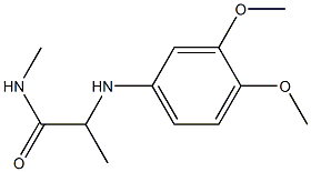 2-[(3,4-dimethoxyphenyl)amino]-N-methylpropanamide Struktur