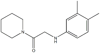 2-[(3,4-dimethylphenyl)amino]-1-(piperidin-1-yl)ethan-1-one Struktur