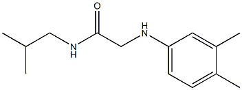 2-[(3,4-dimethylphenyl)amino]-N-(2-methylpropyl)acetamide Struktur