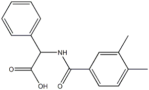 2-[(3,4-dimethylphenyl)formamido]-2-phenylacetic acid Struktur