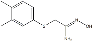 2-[(3,4-dimethylphenyl)sulfanyl]-N'-hydroxyethanimidamide Struktur