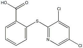 2-[(3,5-dichloropyridin-2-yl)sulfanyl]benzoic acid Struktur