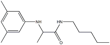 2-[(3,5-dimethylphenyl)amino]-N-pentylpropanamide Struktur