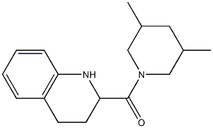 2-[(3,5-dimethylpiperidin-1-yl)carbonyl]-1,2,3,4-tetrahydroquinoline Struktur