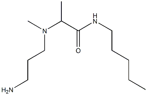 2-[(3-aminopropyl)(methyl)amino]-N-pentylpropanamide Struktur