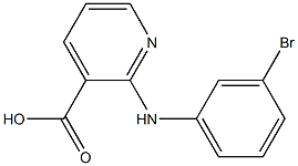 2-[(3-bromophenyl)amino]pyridine-3-carboxylic acid Struktur