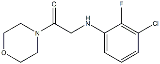 2-[(3-chloro-2-fluorophenyl)amino]-1-(morpholin-4-yl)ethan-1-one Struktur