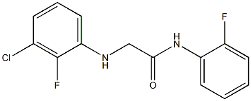 2-[(3-chloro-2-fluorophenyl)amino]-N-(2-fluorophenyl)acetamide Struktur