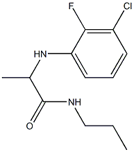 2-[(3-chloro-2-fluorophenyl)amino]-N-propylpropanamide Struktur