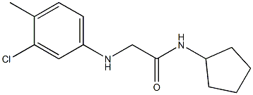 2-[(3-chloro-4-methylphenyl)amino]-N-cyclopentylacetamide Struktur