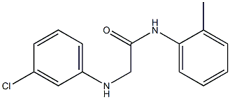 2-[(3-chlorophenyl)amino]-N-(2-methylphenyl)acetamide Struktur