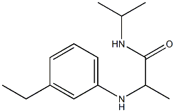 2-[(3-ethylphenyl)amino]-N-(propan-2-yl)propanamide Struktur