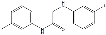 2-[(3-iodophenyl)amino]-N-(3-methylphenyl)acetamide Struktur