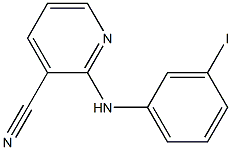 2-[(3-iodophenyl)amino]pyridine-3-carbonitrile Struktur