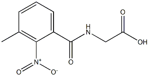 2-[(3-methyl-2-nitrophenyl)formamido]acetic acid Struktur