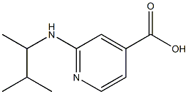 2-[(3-methylbutan-2-yl)amino]pyridine-4-carboxylic acid Struktur