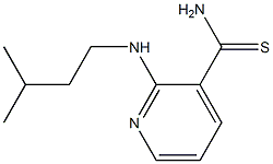 2-[(3-methylbutyl)amino]pyridine-3-carbothioamide Struktur