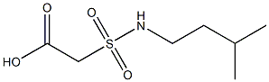 2-[(3-methylbutyl)sulfamoyl]acetic acid Struktur