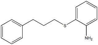 2-[(3-phenylpropyl)sulfanyl]aniline Struktur