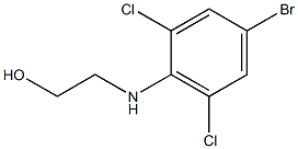 2-[(4-bromo-2,6-dichlorophenyl)amino]ethan-1-ol Struktur