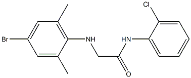 2-[(4-bromo-2,6-dimethylphenyl)amino]-N-(2-chlorophenyl)acetamide Struktur