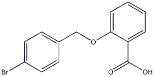 2-[(4-bromobenzyl)oxy]benzoic acid Struktur